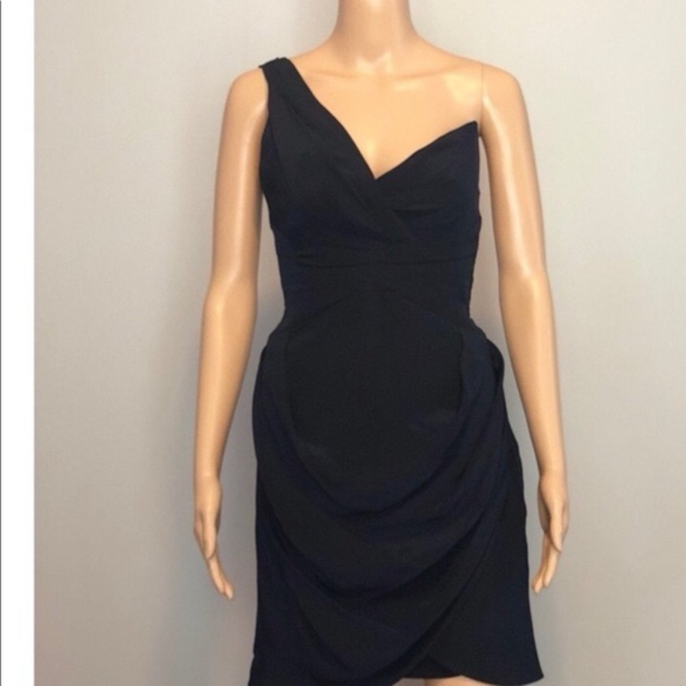 Zimmerman Silk Black One Shoulder dress 1